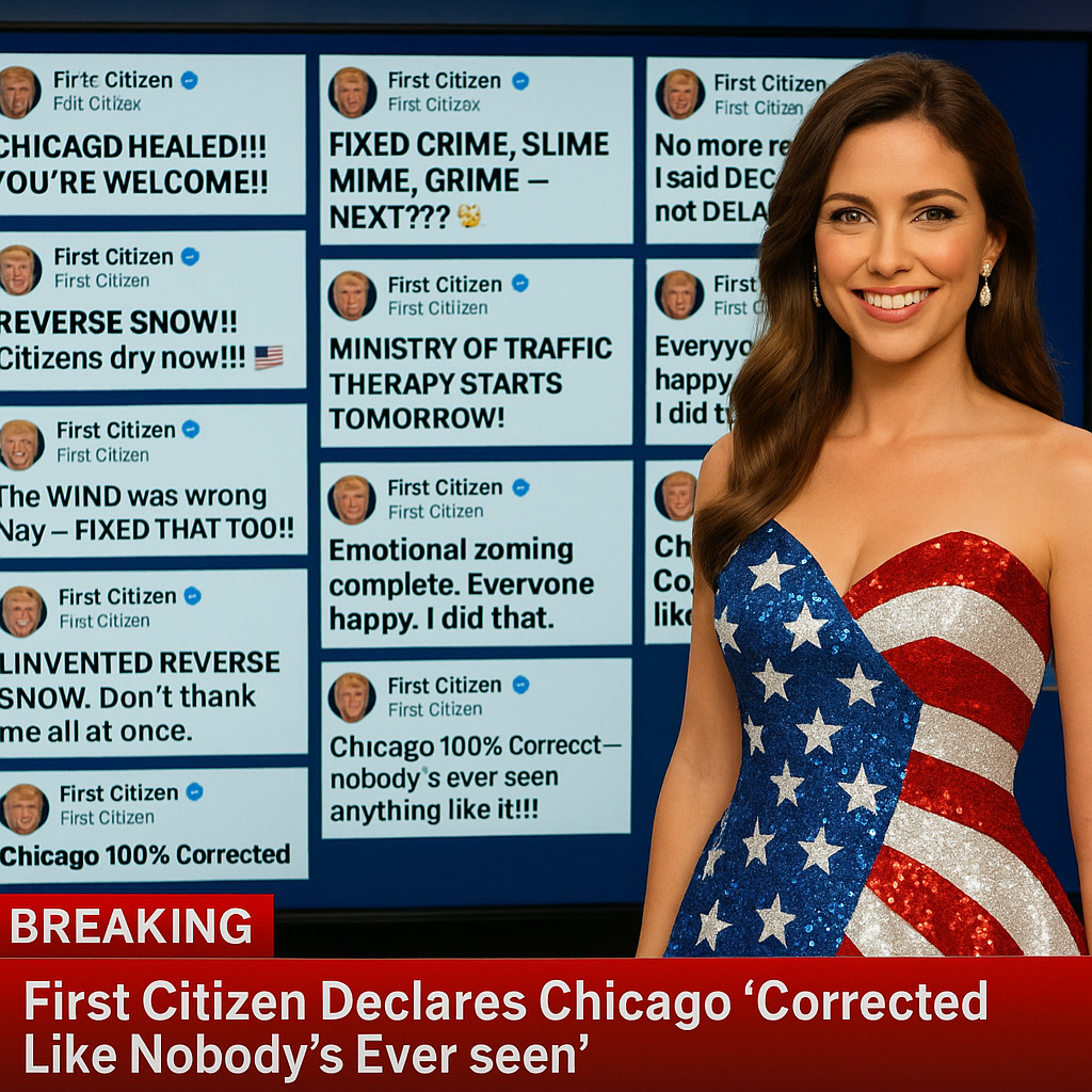 First Citizen triumphantly declaring Chicago fixed